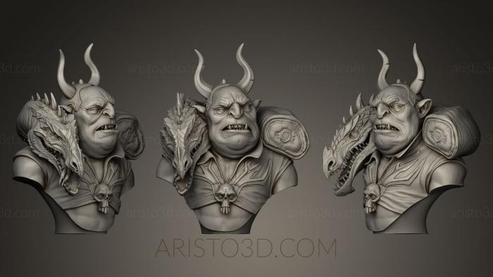 Busts of heroes and monsters (BUSTH_0322) 3D model for CNC machine